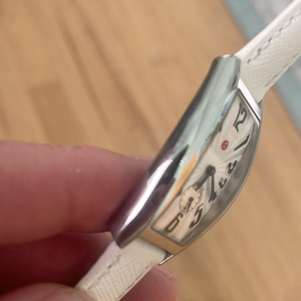 Michele Silver and White Women's Watch - Picture 5 of 9